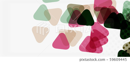 Vector triangle geometric abstract composition background. Retro vector illustration. Ornament Vector triangle geometric abstract composition background. Retro vector illustration. Ornament 59609445