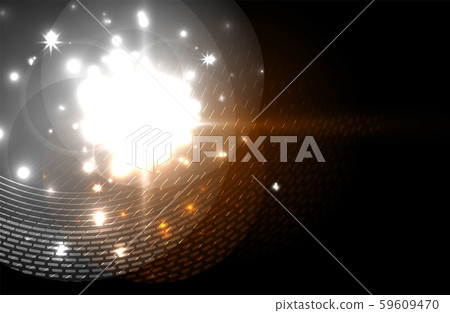 Glowing neon light. Holiday decoration. 59609470