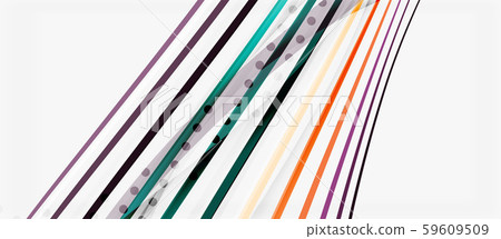 Trendy color stripes lines wave, great design for any purposes. Vector line pattern. Vector 59609509