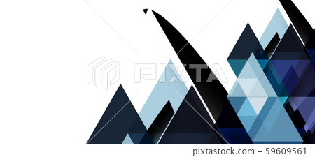 Abstract triangle pattern, colorful backdrop. Presentation template. Modern textured shape. Trendy 59609561