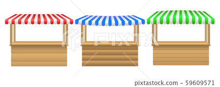 Street stall with awning 59609571