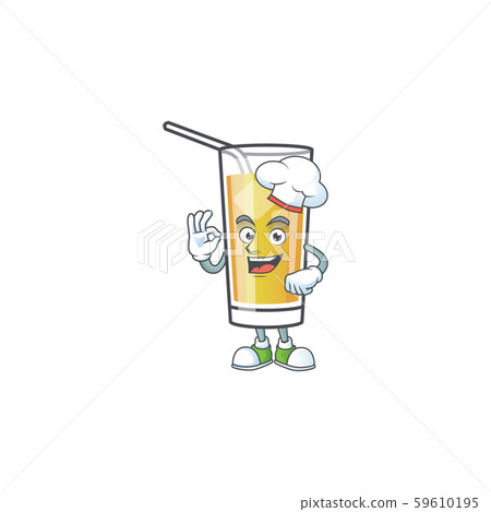 Cartoon apple cider with the character chef Cartoon apple cider with the character chef 59610195