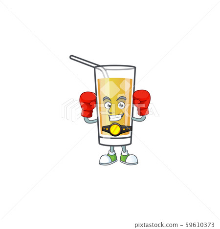 Cartoon sweet apple cider with boxing mascot Cartoon sweet apple cider with boxing mascot 59610373