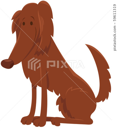 irish setter dog cartoon character 59611319