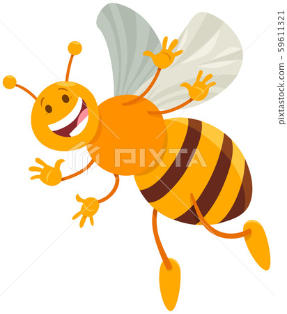 funny honey bee insect comic animal character funny honey bee insect comic animal character 59611321