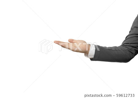 Business Jacket Gray Arm Background White Business Jacket Gray Arm Background White 59612733