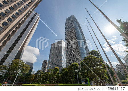 Tokyo landscape Shinjuku business district 59613437