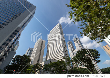 Tokyo landscape Shinjuku business district Tokyo landscape Shinjuku business district 59613719