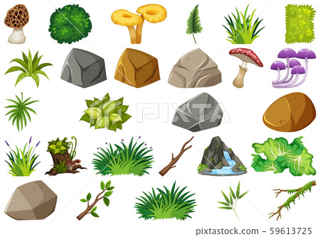 Set of isolated objects theme - gardening Set of isolated objects theme - gardening 59613725