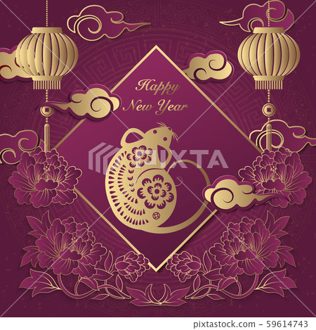 2020 Happy Chinese new year of zodiac sign rat 2020 Happy Chinese new year of zodiac sign rat 59614743