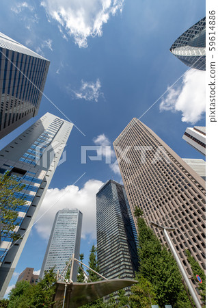 Tokyo landscape Shinjuku business district 59614886