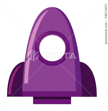 Isolated spaceship in purple color 59614955