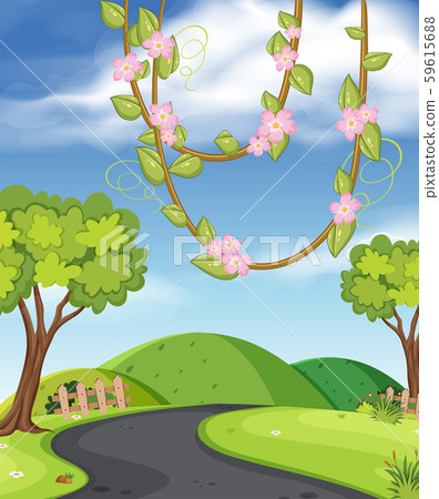 A rural road view A rural road view 59615688