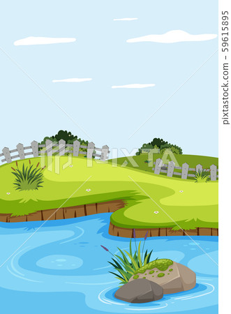 A beautiful river landscape 59615895