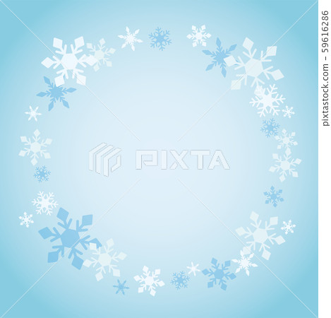 Snow crystal frame - Stock Illustration [59616286] - PIXTA