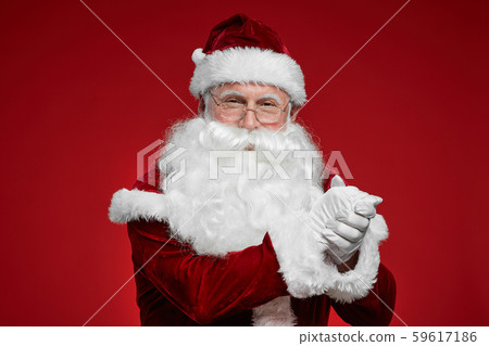 Santa Claus showing respect to you 59617186