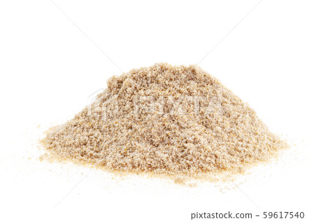 Pile of sand isolated on white background  59617540