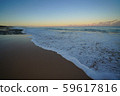 Sunrise at the sandy beach in Molokai Hawaii 59617816