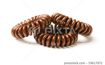 Brown soft hair ties 59617872