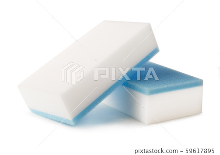 Melamine sponges isolated Melamine sponges isolated 59617895