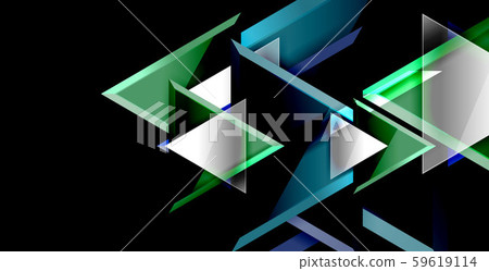 Dynamic triangle composition abstract background 59619114