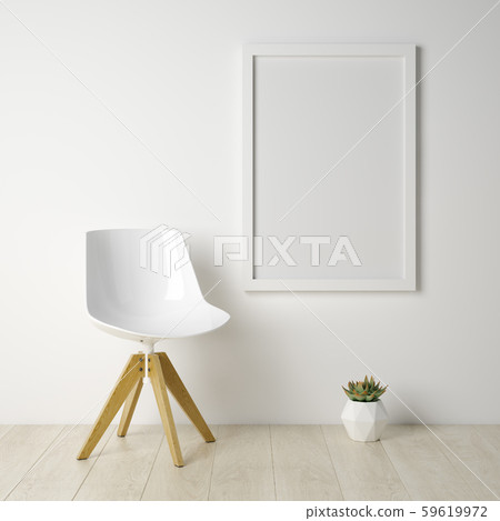 Interior of modern living room 3D rendering 59619972