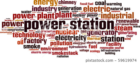 Power station word cloud Power station word cloud 59619974