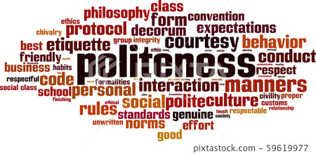 Politeness word cloud Politeness word cloud 59619977
