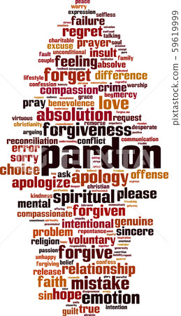 Pardon word cloud 59619999