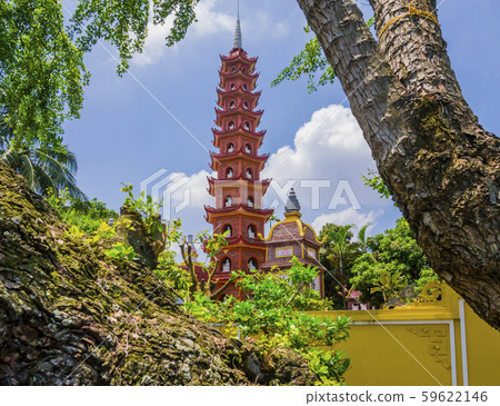 Detail of Tran Quoc Pagoda, the oldest temple in Hanoi, Vietnam Detail of Tran Quoc Pagoda, the oldest temple in Hanoi, Vietnam 59622146