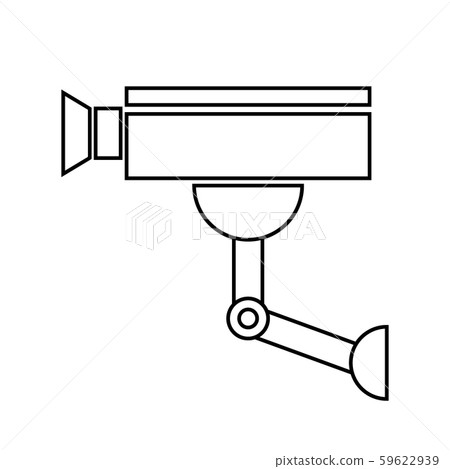 Surveillance camera icon. 59622939