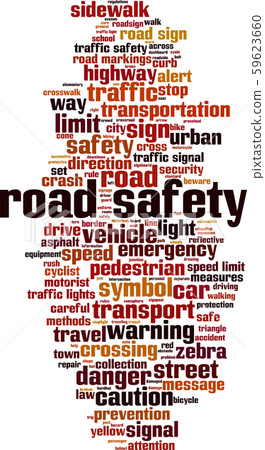Road safety word cloud Road safety word cloud 59623660
