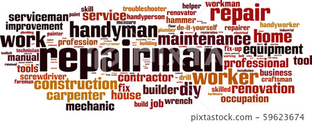 Repairman word cloud 59623674