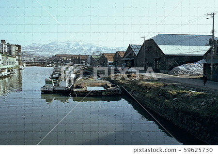 Old photo / Otaru Canal in the 1950s 59625730