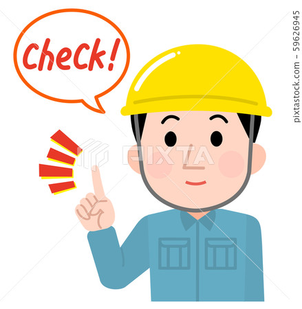 Construction site male check illustration 59626945