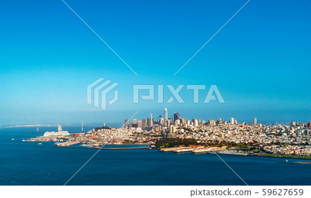 Downtown San Francisco aerial view Downtown San Francisco aerial view 59627659