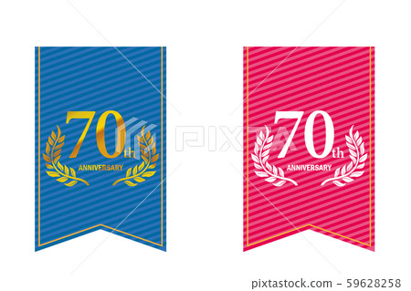 以月桂樹，月桂花環和花環橫幅為主題的周年紀念標誌 59628258