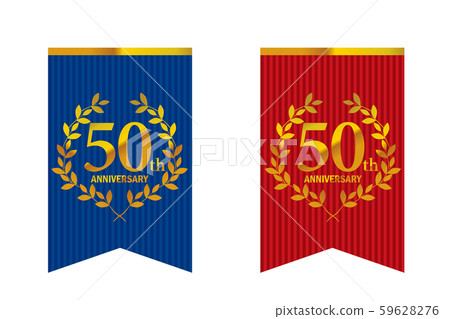 以月桂樹，月桂花環和花環橫幅為主題的周年紀念標誌 59628276