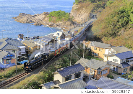 上越本線SL沿淀河方向行駛 59629347