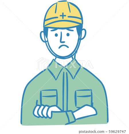 Work clothes, men, troubled Work clothes, men, troubled 59629747
