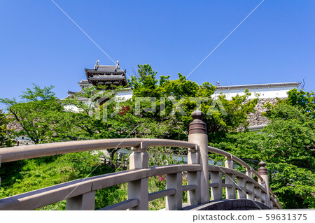 Fukuchiyama Castle castle tower seen from Shoryu Bridge 59631375