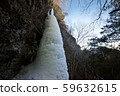 Daizen waterfall in winter 59632615