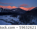 Hakuba Miyama with sunrise 59632621