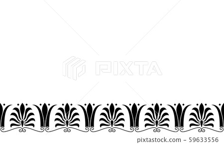 Seamless palmetto pattern background illustration 59633556