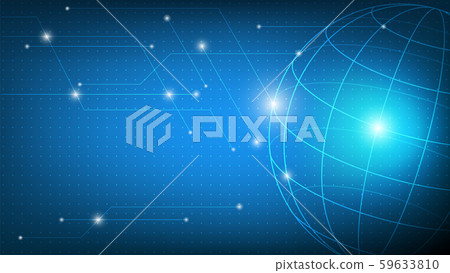 Global technology abstract futuristic background 59633810