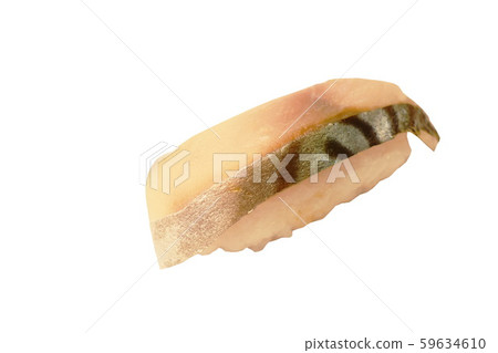 saba or makerel fish Sushi Japanese food on white background saba or makerel fish Sushi Japanese food on white background 59634610