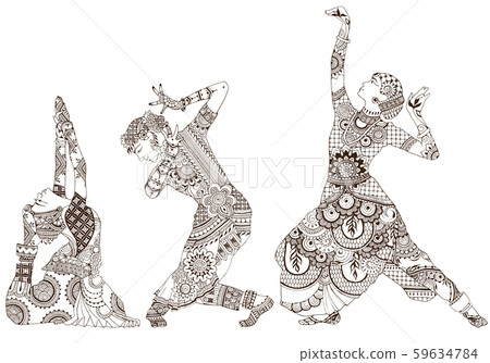 three indian dancers three indian dancers 59634784