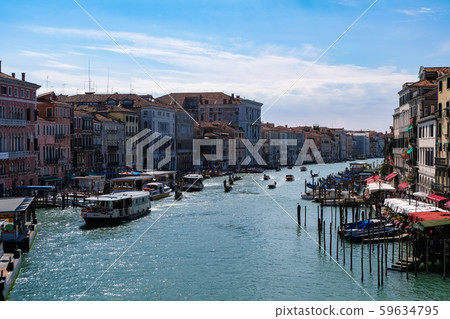 Cityscape from the Rialto Bridge in Venice Cityscape from the Rialto Bridge in Venice 59634795