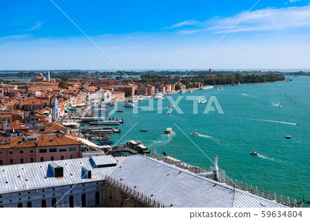 聖馬克廣場和鍾樓的威尼斯景觀 59634804