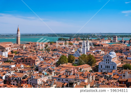 聖馬克廣場和鍾樓的威尼斯景觀 59634811